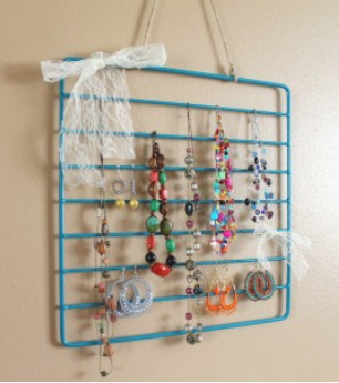 Oven Rack Jewlery Organizer