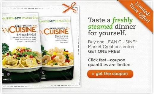 Lean Cuisine Market Creation: B1G1 Free Coupon
