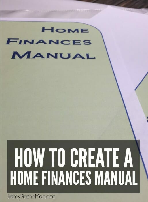 Home Organization Manual for Finances