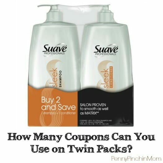 A common question when using coupons is this -- how many coupons can you use when you purchase a twin pack? After all - you are buying TWO products! We've got the RIGHT answer here for you!!!