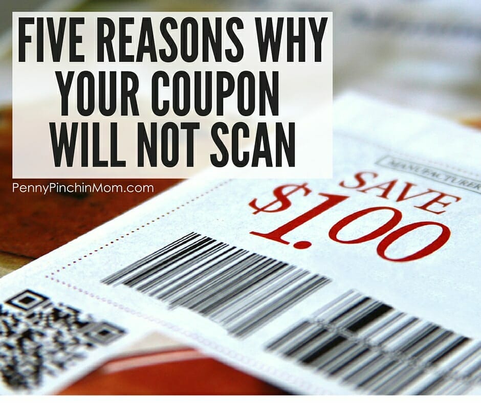 Five Reasons Why Your Coupon Will Not Scan