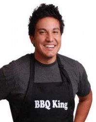 Mens Aprons- BBQ King Black Cooking Man Apron