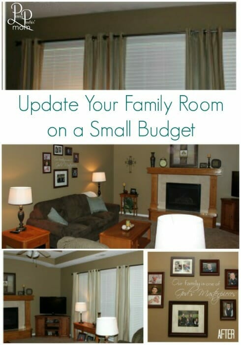 How We Updated Our Family Room on a Budget