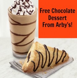 arbys free choco dessert