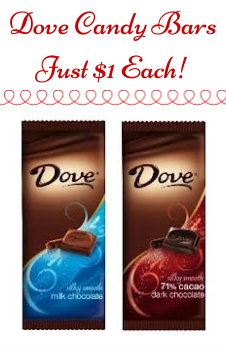 Dove Candy BarsJust $1 Each!