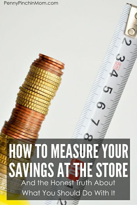 If you save at the store, how do you really measure (or track) your savings? Then, what do you do with the money you didn't spend? Find out how to do BOTH (and what my family has done with our extra money!!)