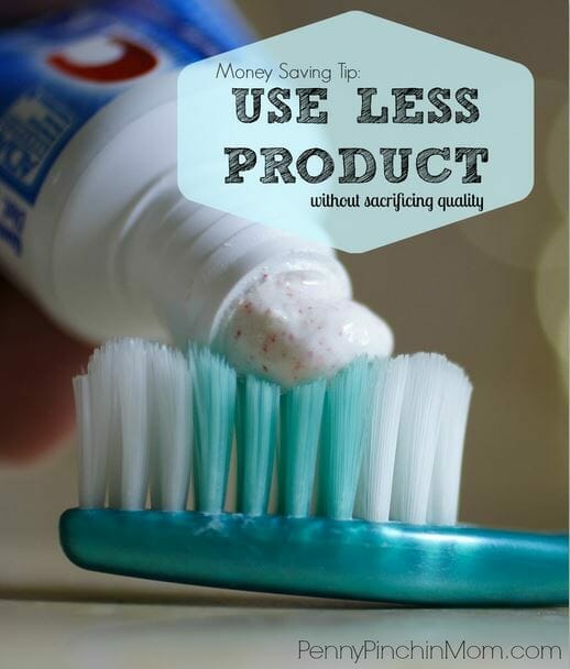 Money Saving Tip: Use Less Product and Save Money (Without Sacrificing Quality)