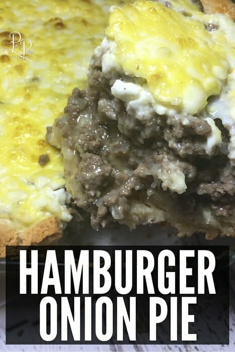 Easy Dinner Recipe -- Hamburger Onion Pie -- like a hamburger in casserole form - yummo!!!