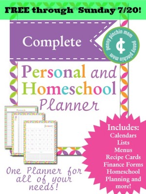 FREE-Complete-Personal-Homeschool-Planner-for-Moms| www.pennypinchinmom.com #freebies