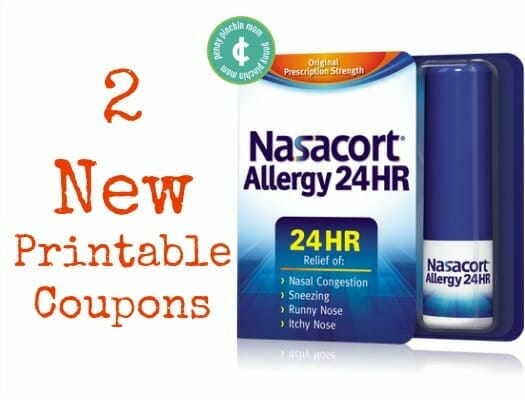 2 New Printable Nasacort Allergy 24HR Coupons | www.pennypinchinmom.com #coupons
