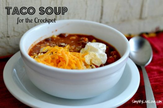 taco soup slow cooker recipe