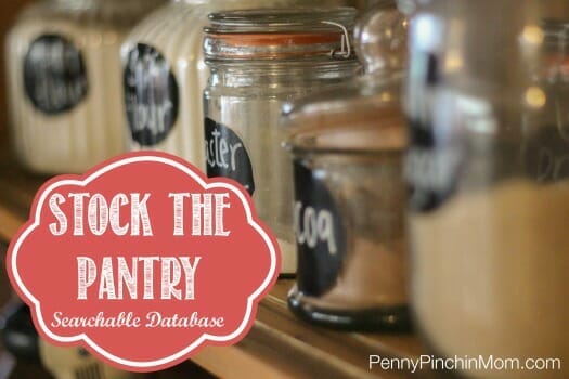 stock the pantry database