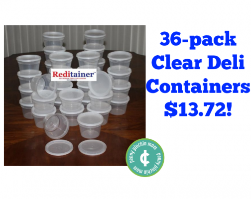 36-pack Clear Deli Containers $13.72!