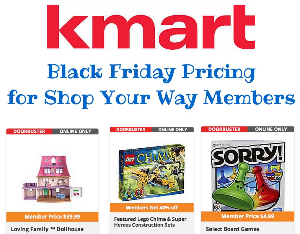 KMart Black Friday Deals NOW for Shop Your Way Rewards Members