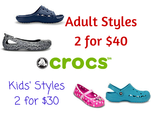Crocs 2 for 30 or 40 sale 12514