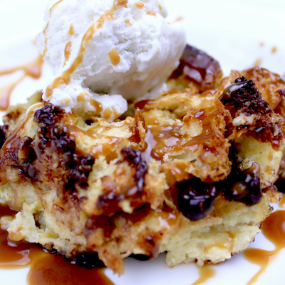 Cheddar’s Croissant Bread Pudding
