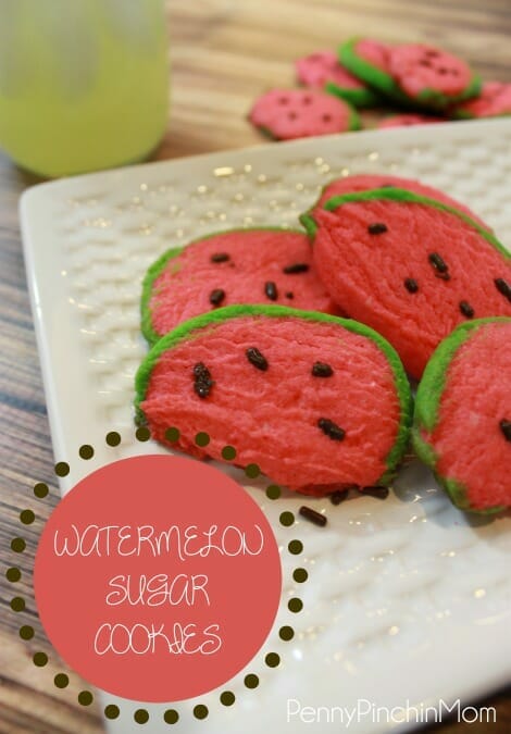 Super Easy Watermelon Sugar Cookies