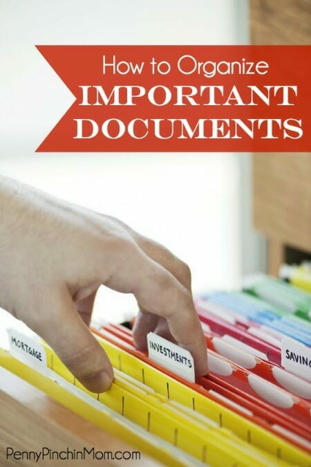 How to Organize Important Documents -- find out what to keep and for how long!