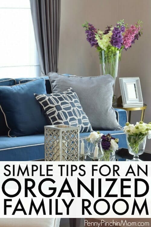 how to organize the family room