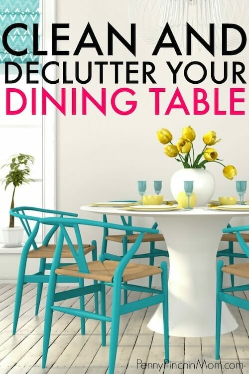 decluttering your kitchen table