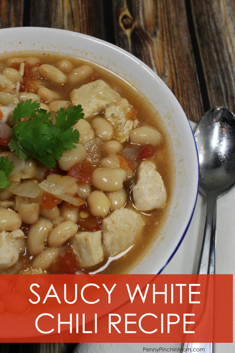 saucy white chili recipe