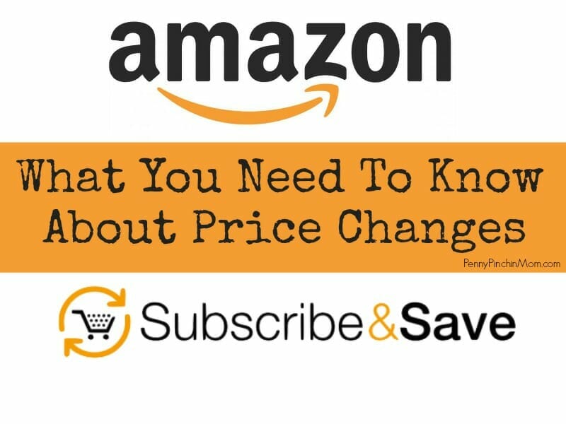 Amazon Subscribe & Save Price Changes