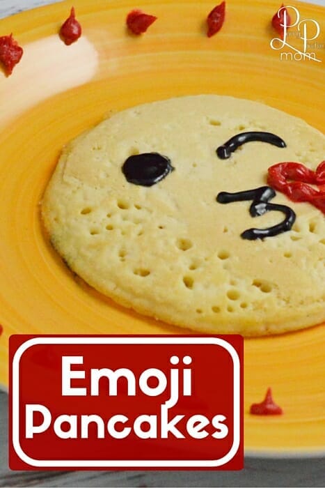 emoji pancakes -- kid friendly and fun breakfast idea!