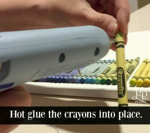 melted crayon canvas glue