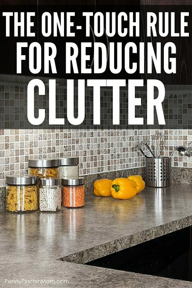 Try the one touch rule for avoiding and keeping clutter away! Seriously -- this 1-touch rule has worked for me for years!