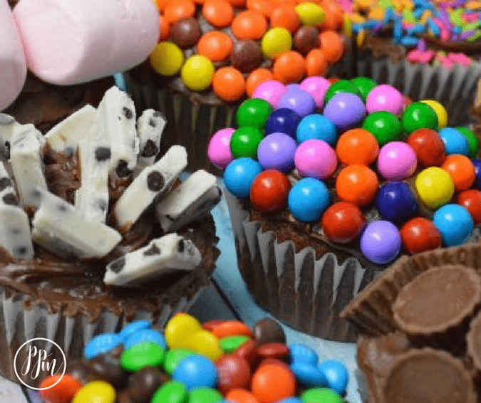 candy cupcakes