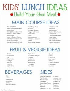 30 Days of Kid Approved School Lunches (Complete Menus)