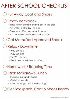 How to Create an After School Schedule (Printable Included)