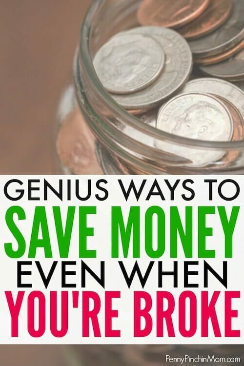 how you can save money when you are broke
