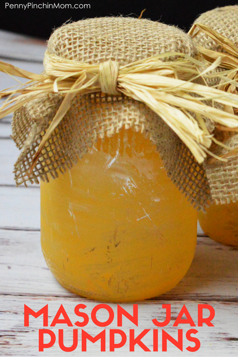 DIY Mason Jar Pumpkins - Easy Fall Decorating Idea