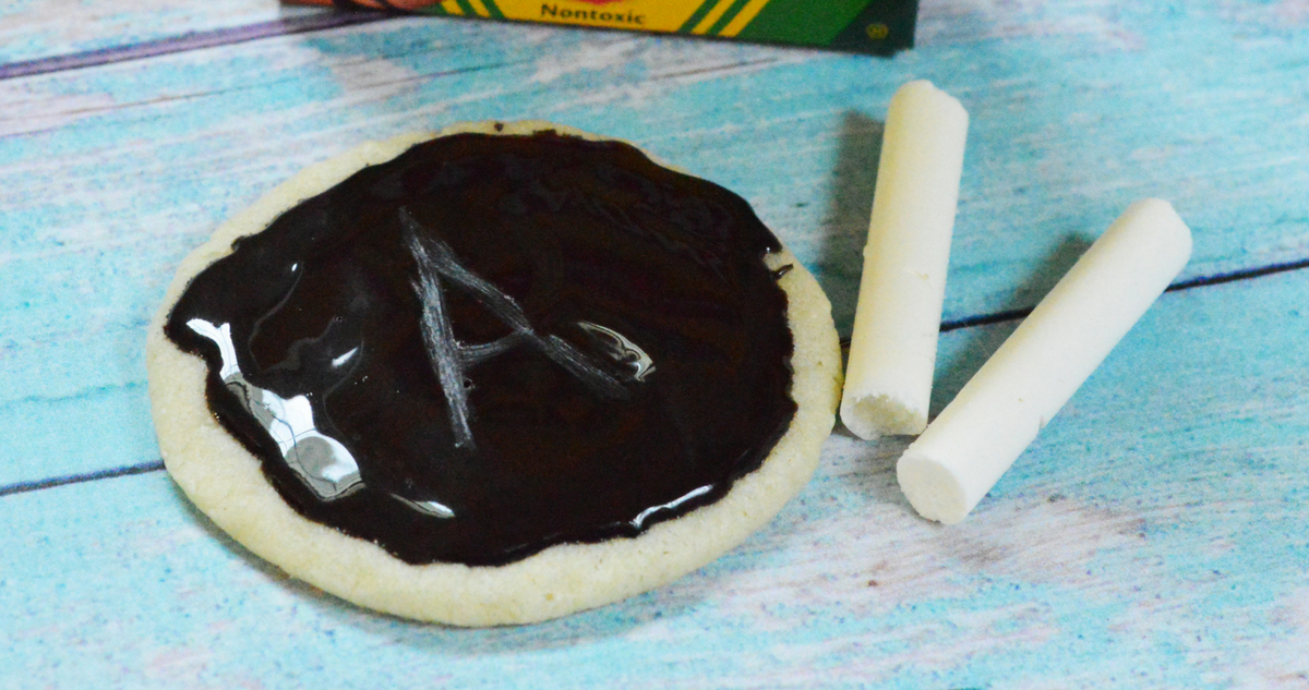 Fun Chalkboard Cookies with Edible Chalk Recipe