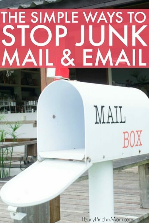 stop getting junk mail and have an empty mailbox