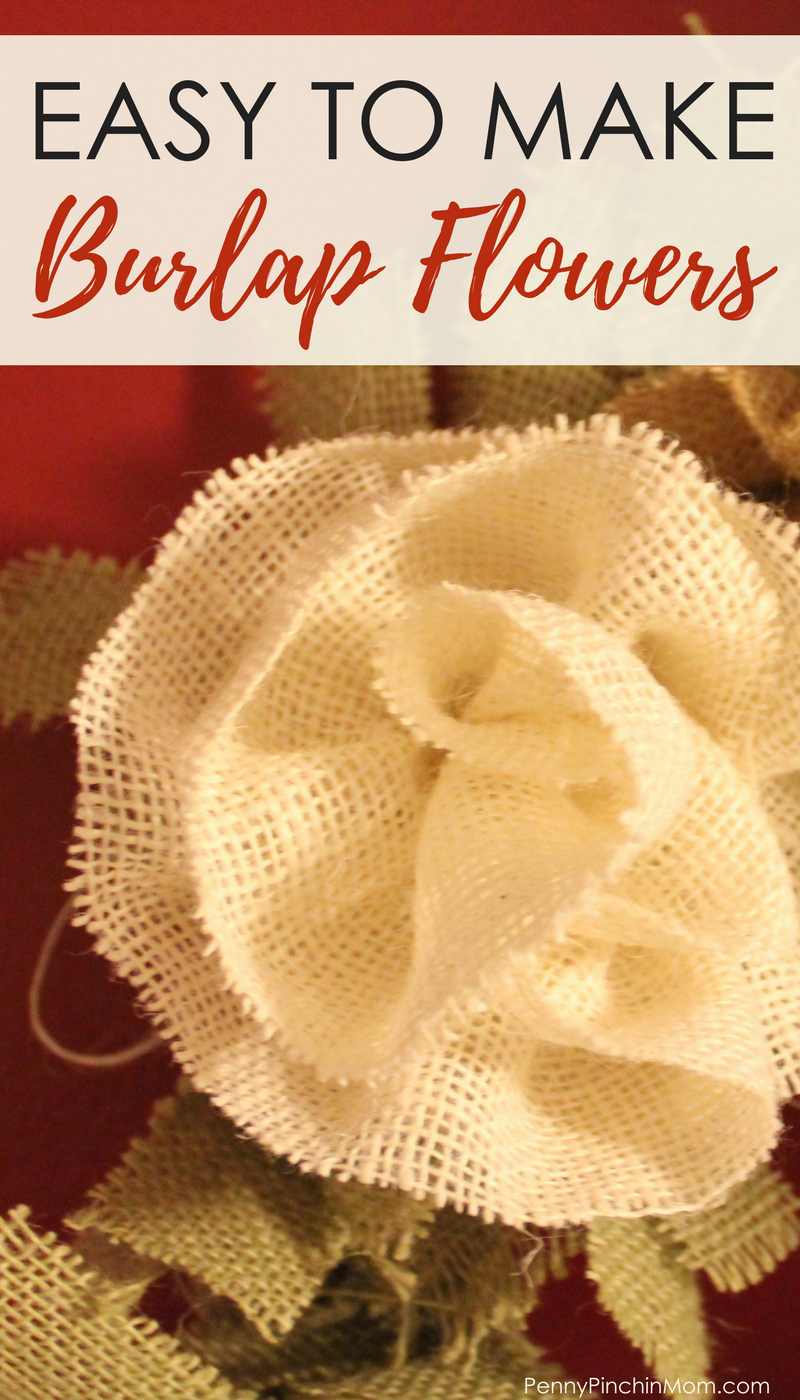 How to make easy DIY Burlap Flowers (in less than 3 minutes)