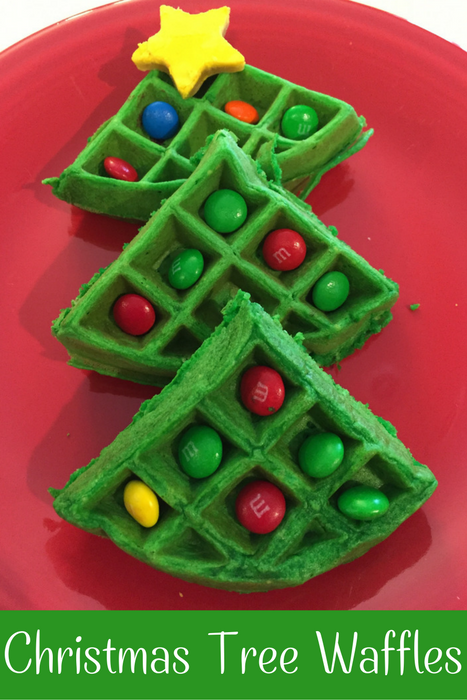Christmas Tree Waffles - Breakfast idea