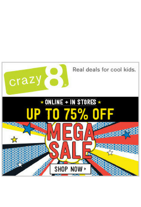 crazy 8 sale