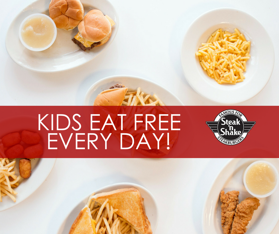 Kids Eat Free at Steak ‘n Shake + Enter to Win $50 Gift Card