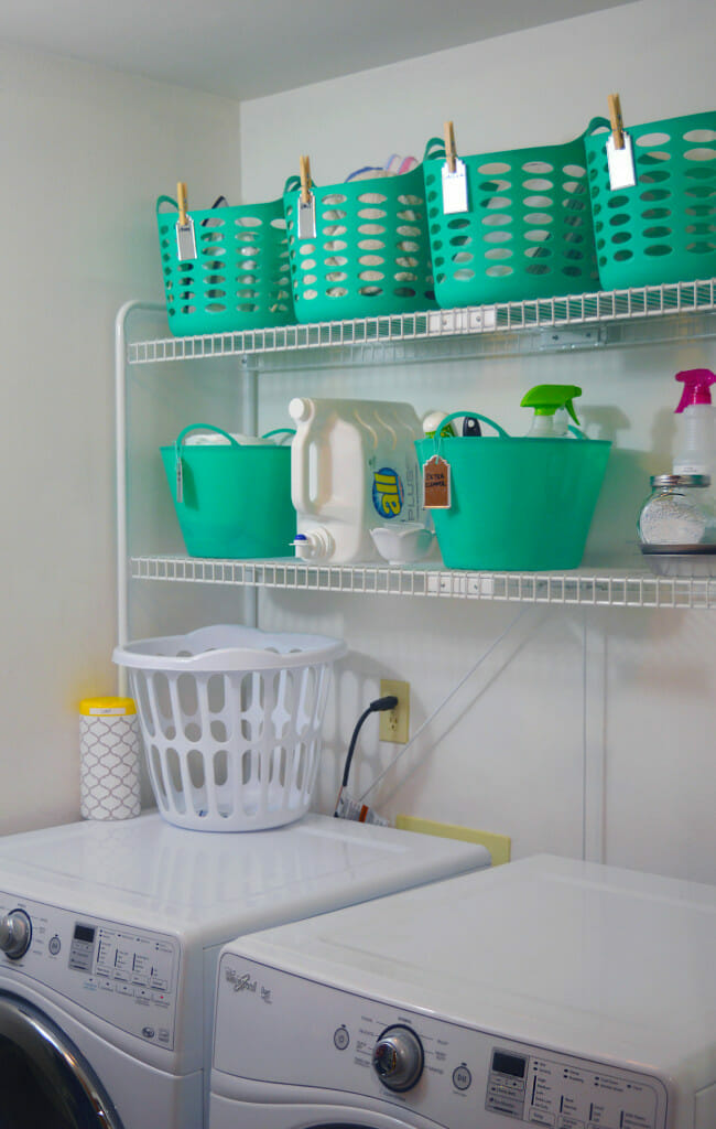 Laundry Organizing tricks from the Dollar store