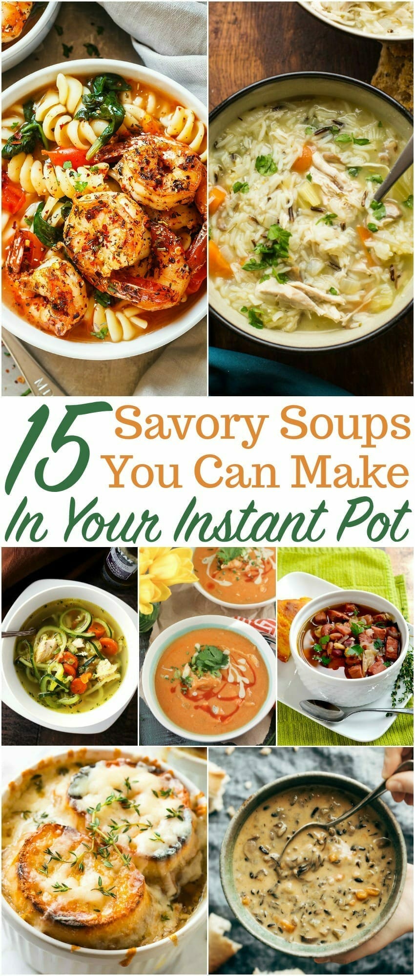 Savory instant pot soups 