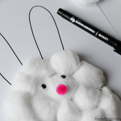 Cotton Ball Bunny Craft