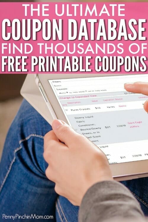 Printable Coupon Database Find Free Printable Grocery Coupons